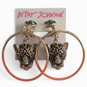 Betsey Johnson Leopard Earrings